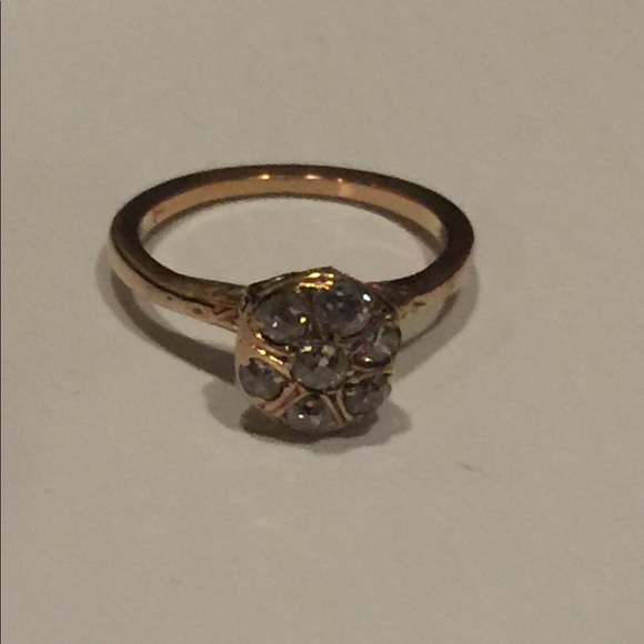 Vintage Jewelry - 14 kt gold and diamond ring